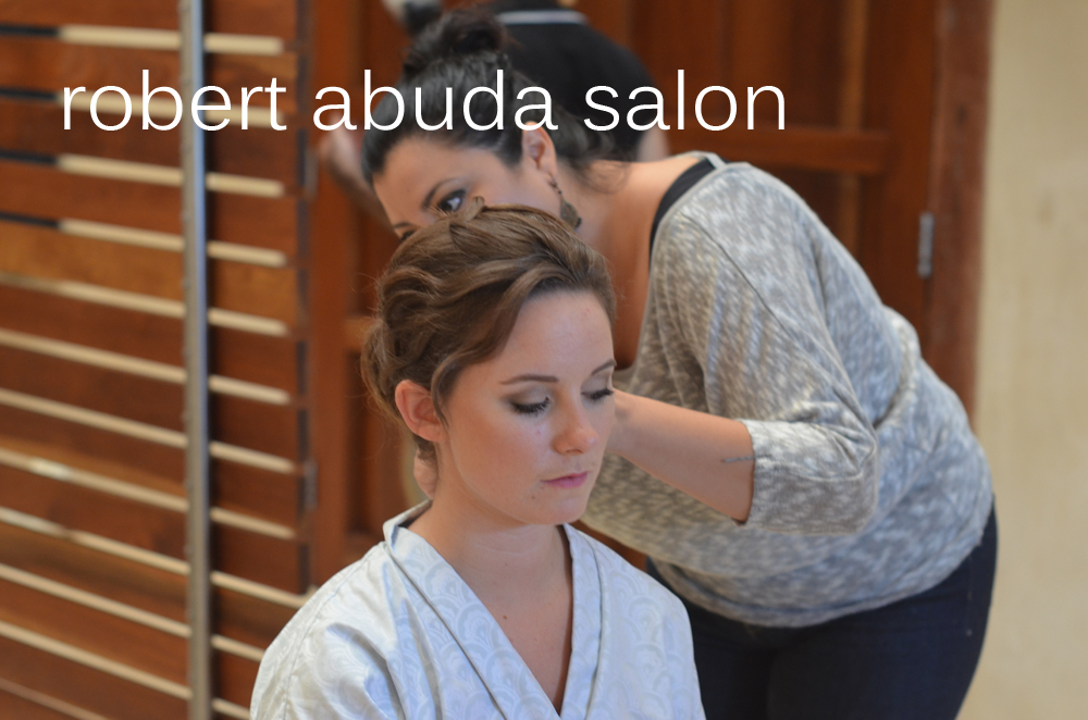 Pinning Hair Up, Robert Abuda Salon
